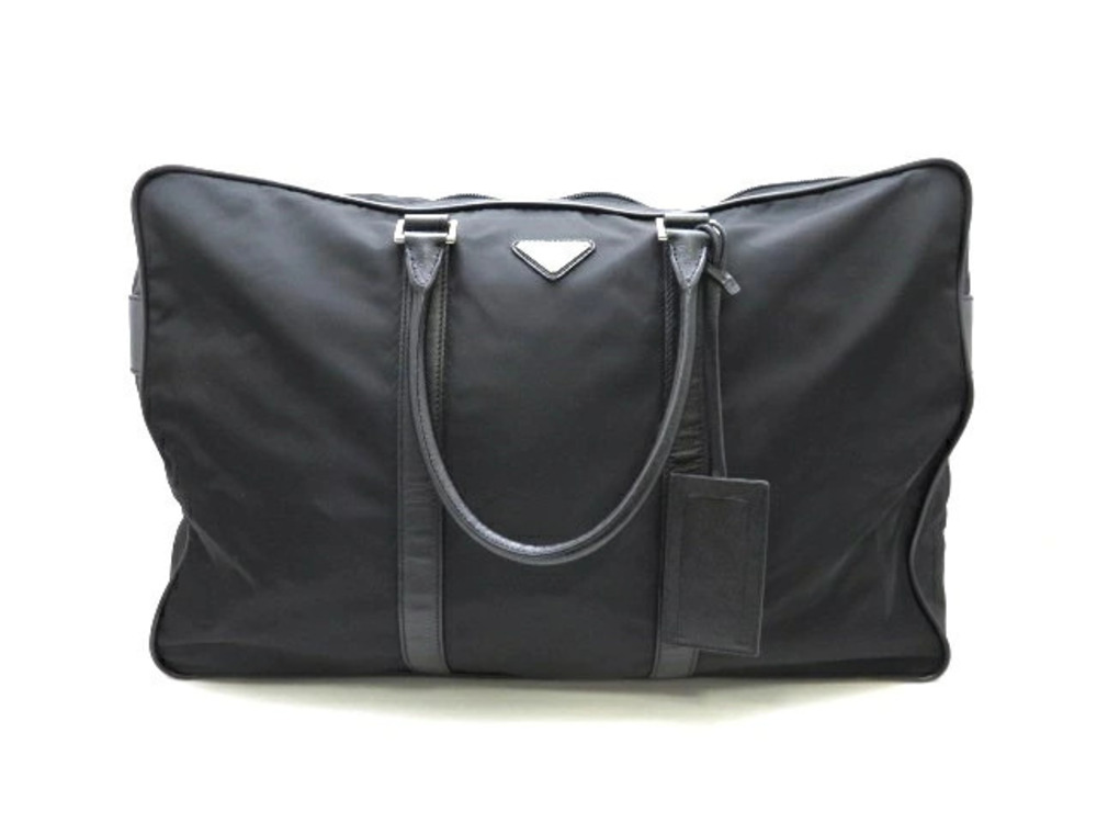 Prada Tessuto Boston bag calfskin black